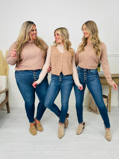Judy Blue We Stay Fly Button Fly Skinny Jeans