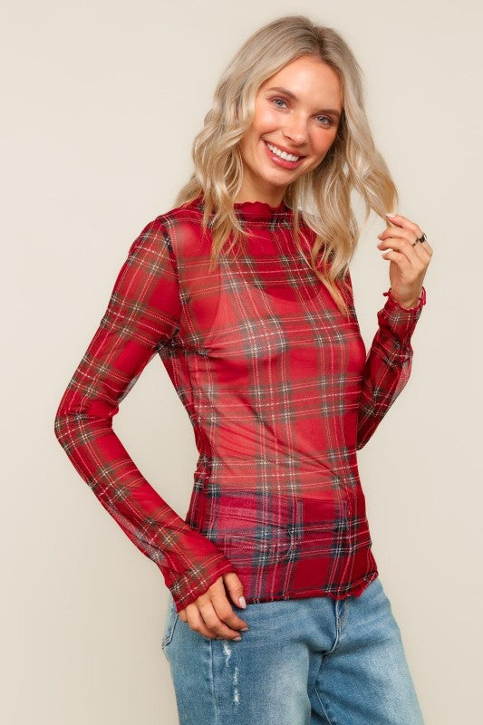 Believe In Me Mesh Top