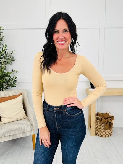 Seamless Body Contour Long Sleeve Shapewear Bodysuit in Multiple Colors!