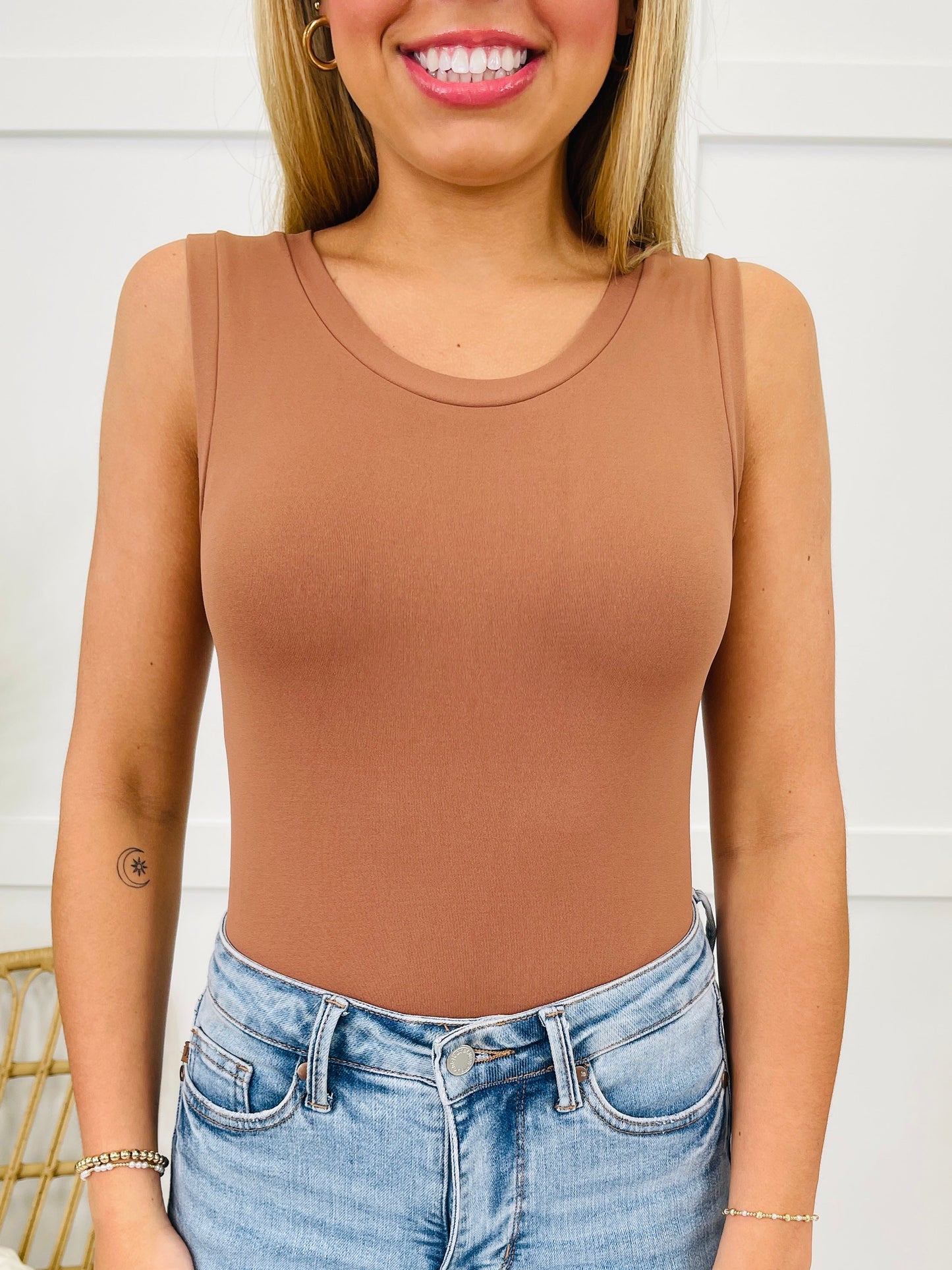 Reversible High Neckline Shapewear Tank Top In Multiple Colors