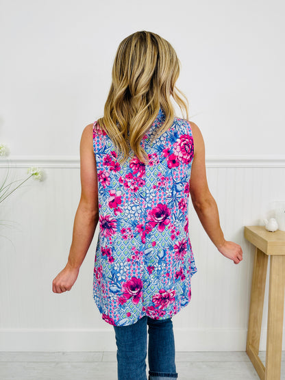 Styled For Summer Tank Top In Scottsdale Print
