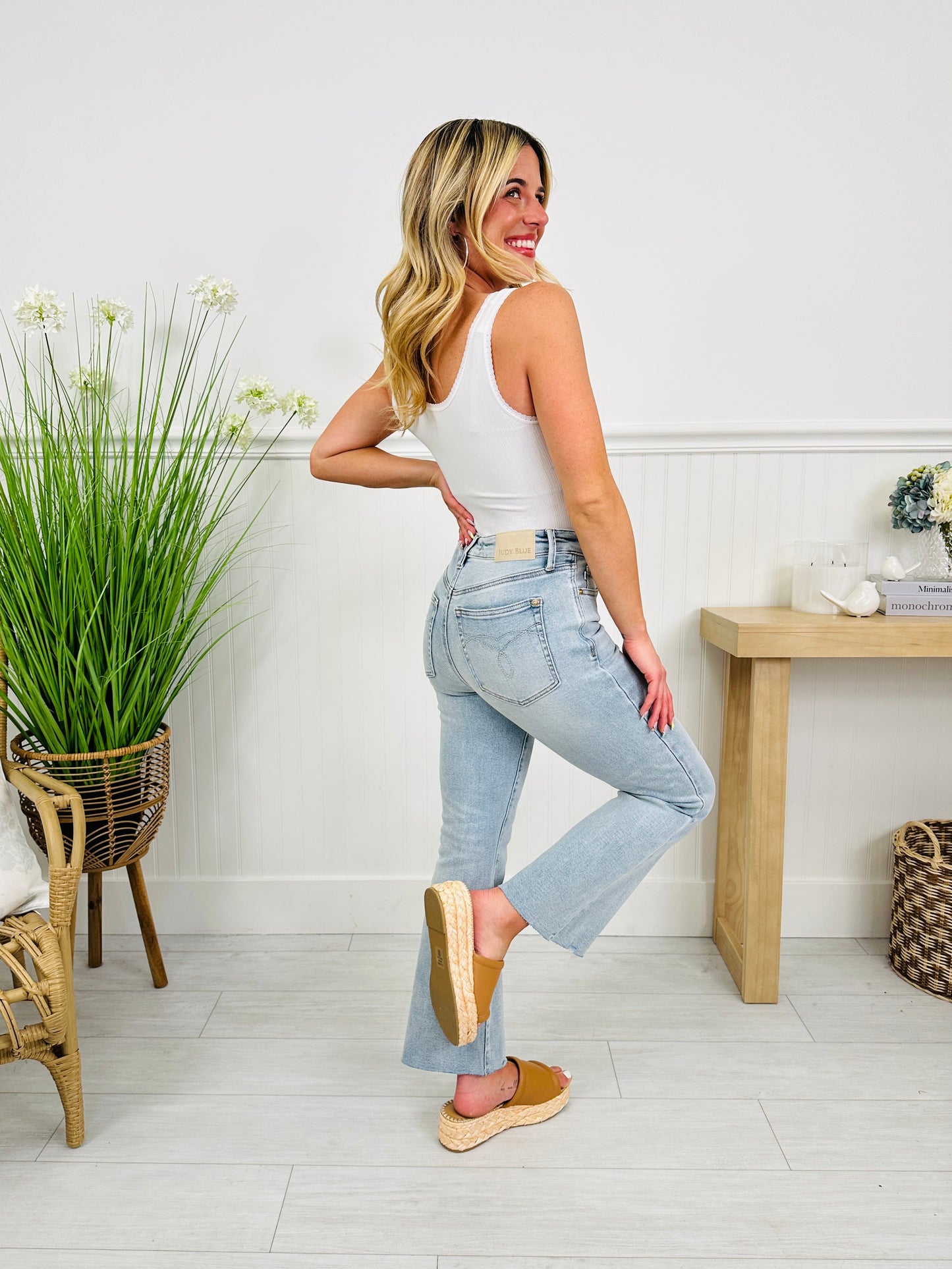 Judy Blue Spring Shift Kick Flares
