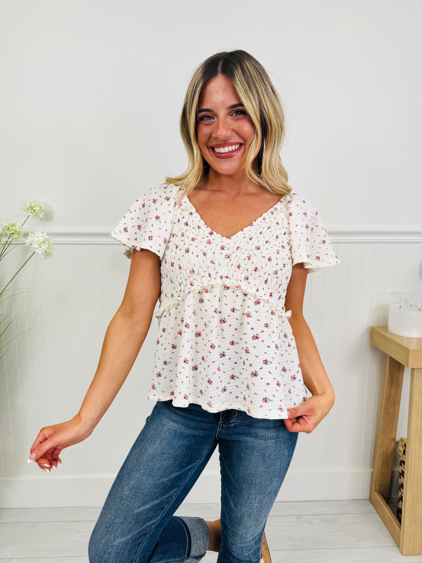 Secret Garden Top in Multi Color Floral