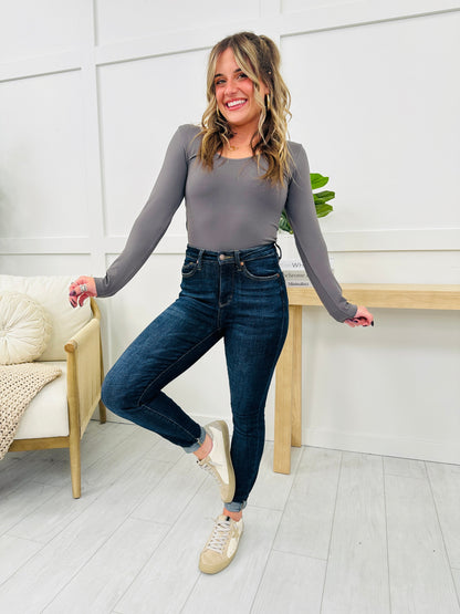 Seamless Reversible V Neck Long Sleeve Shapewear Top in Multiple Colors