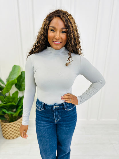 Seamless Mock Neck Long Sleeve Shapewear Top in Multiple Colors