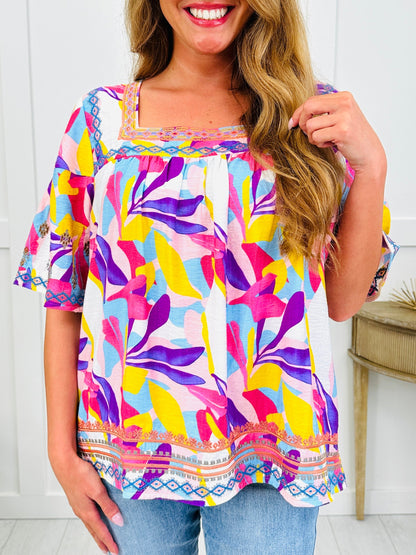 Sweet Magnolia Top In Dewberry