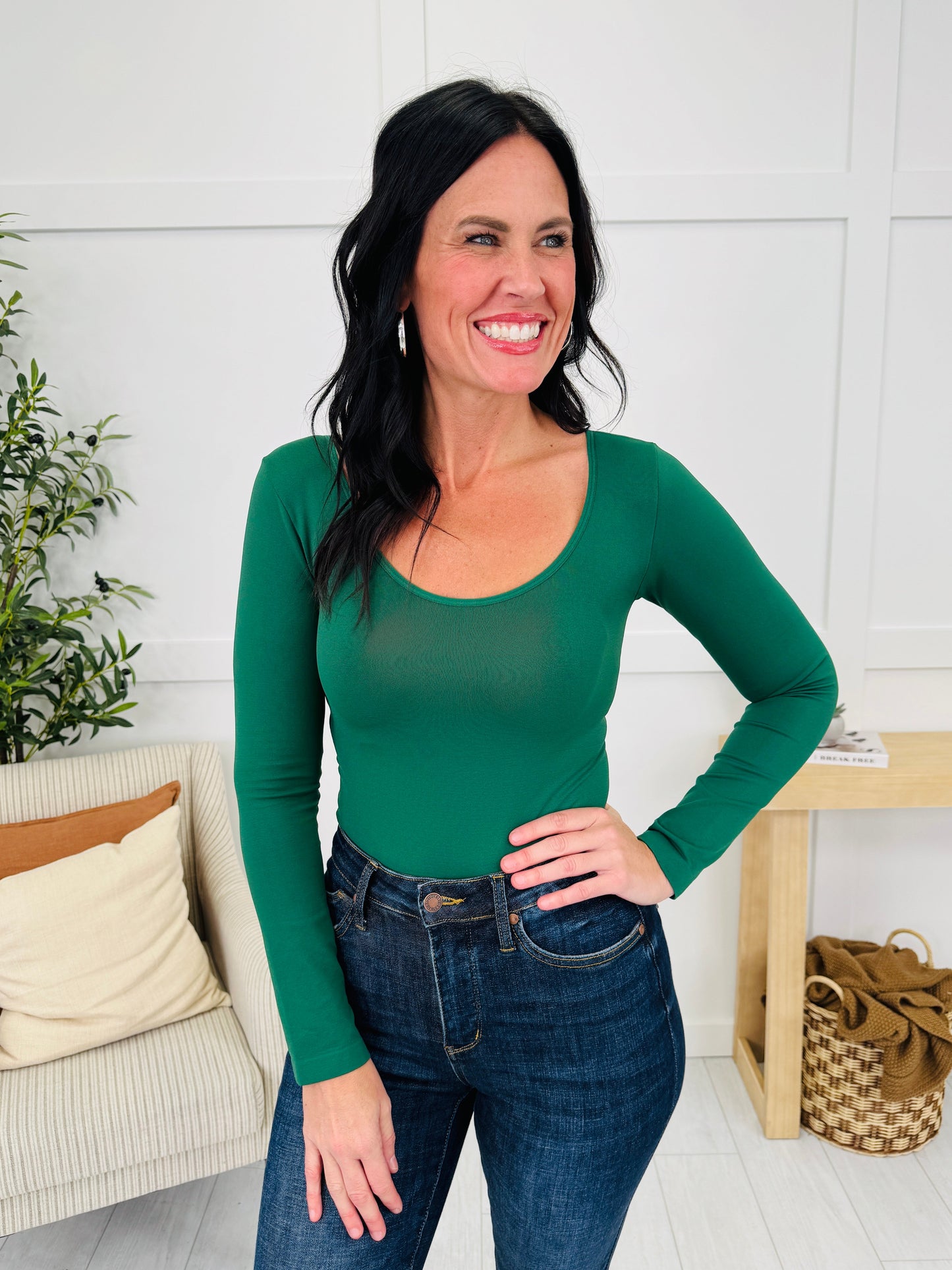 Seamless Body Contour Long Sleeve Shapewear Bodysuit in Multiple Colors!