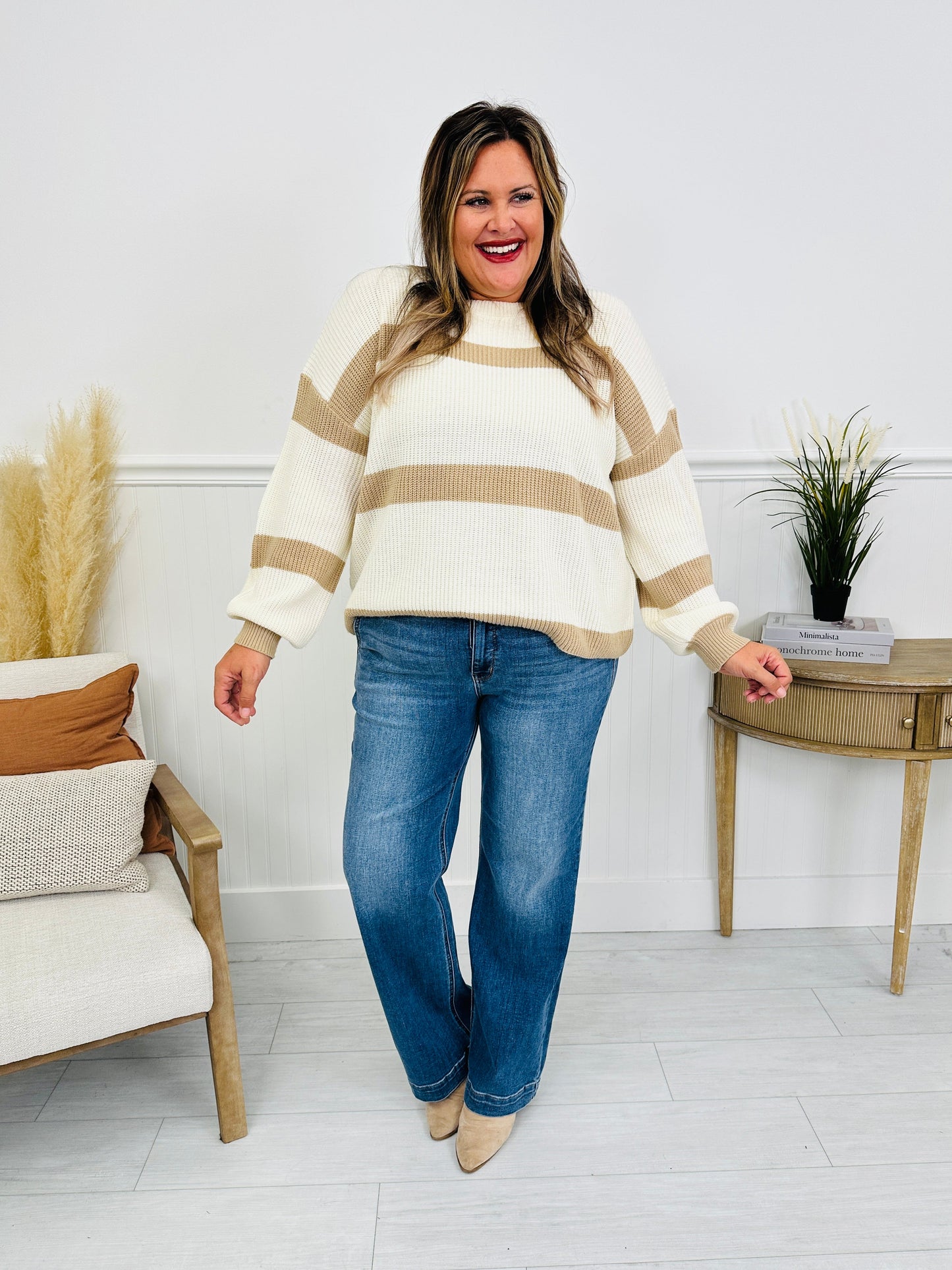 Judy Blue REG/CURVY Double Trouble Wide Leg Jeans