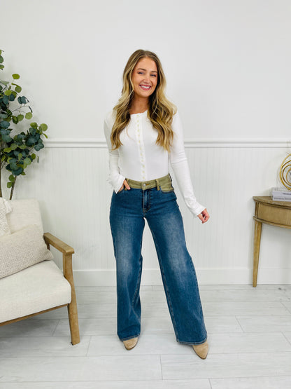 Judy Blue Corduroy Crush Straight Leg Column Jeans