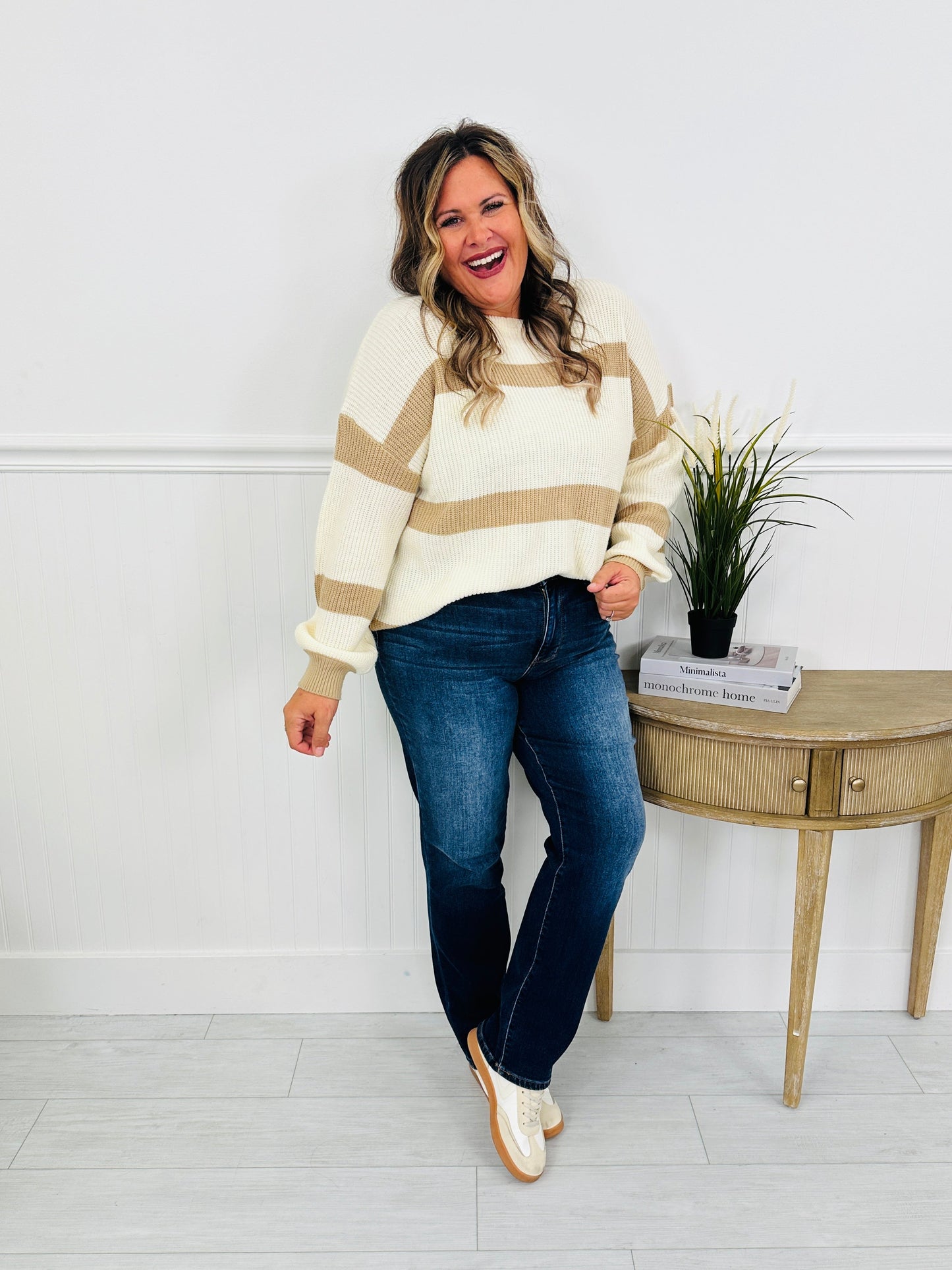Judy Blue Snug in Style Thermal Straight Jeans