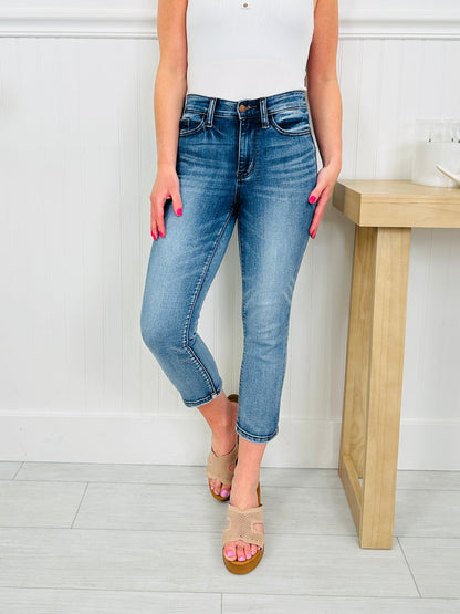 Judy Blue Go Against The Grain Capri Jeans