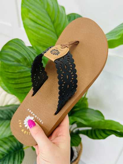 Seaside Keepsake Flip Flops In Black