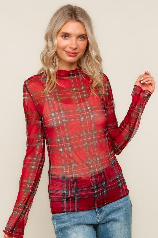 Believe In Me Mesh Top