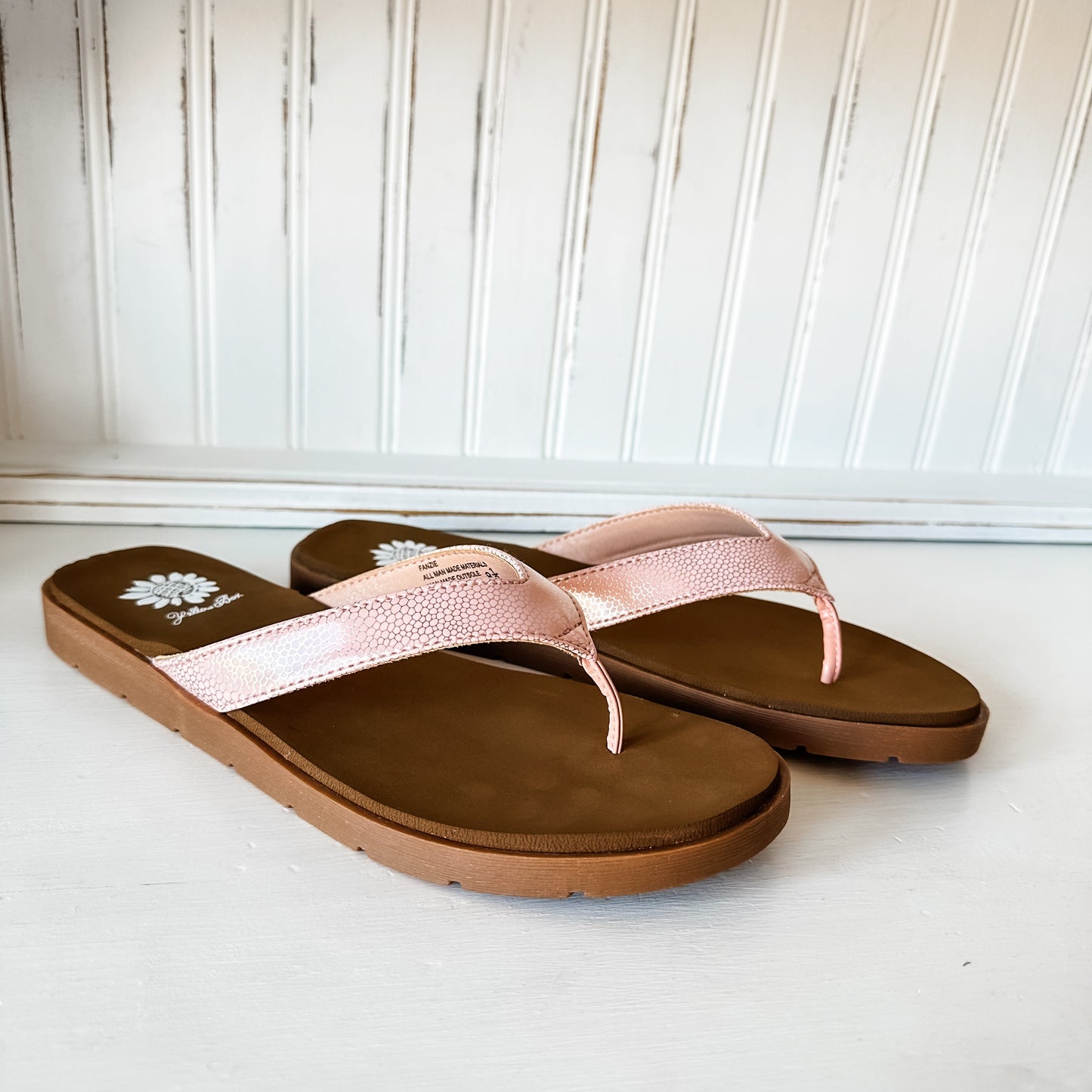 Fanzie Flance Flip Flop Sandal - Coral
