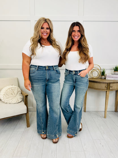 Judy Blue Main Attraction Vintage Wash Flares