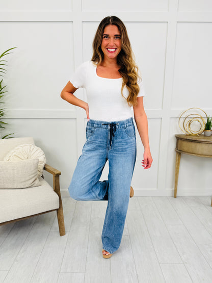 Judy Blue Grab and Go Elastic Waistband Jeans