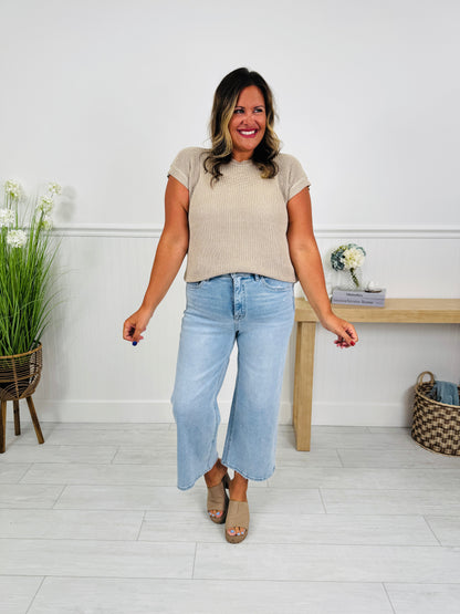 The Perfect Pick Cropped Wide Leg Jeans in Multiple Inseams