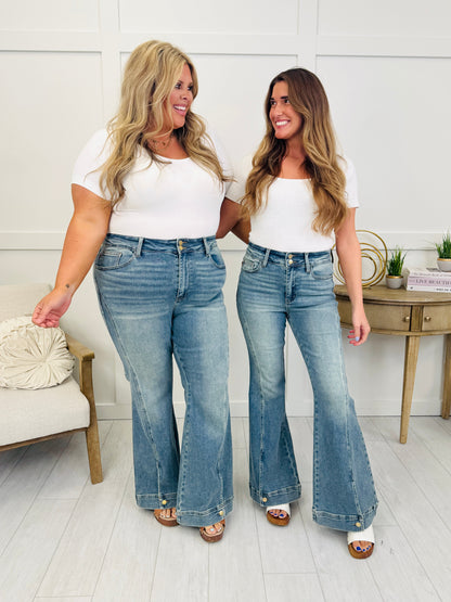 Judy Blue Main Attraction Vintage Wash Flares