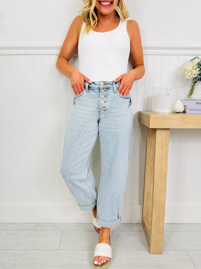 Judy Blue Everyday Style Slim Barrel Jeans