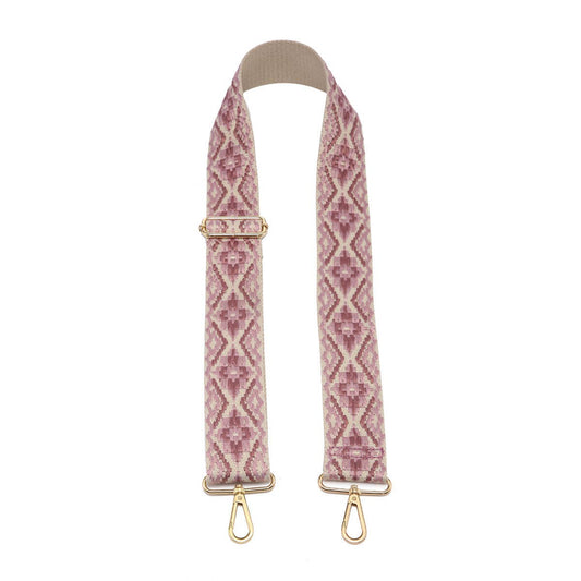 Crossbody Guitar Strap - Tribal Purple