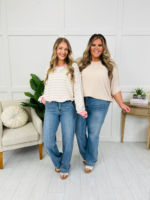 Judy Blue Tailored To You Wide Leg Trouser Jeans