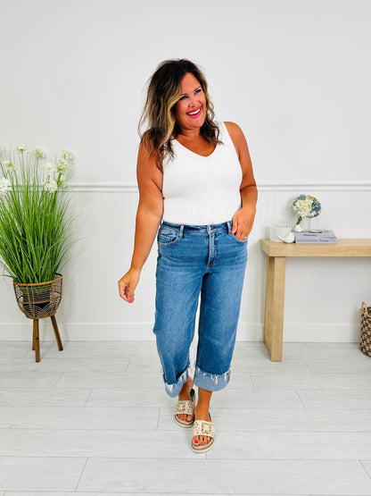 The Right Choice Tummy Control Wide Leg Jeans
