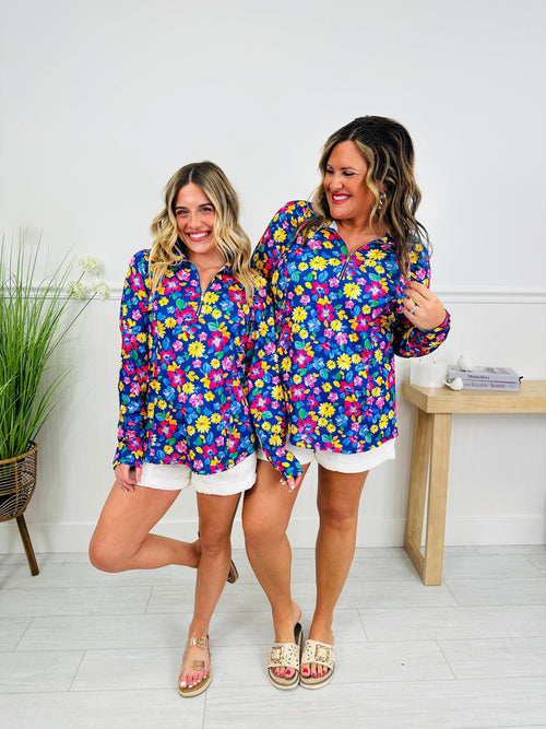 Where Spring Begins Top in Charleston Print