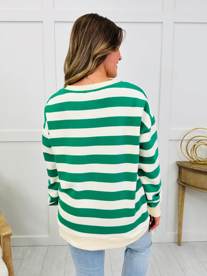 The Coastal Club Top In Kelly Green