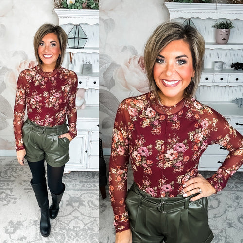 Better Than I Ever Did Top - Burgundy