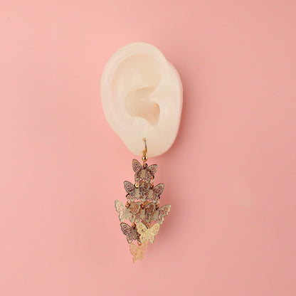 Copper Butterfly Earrings