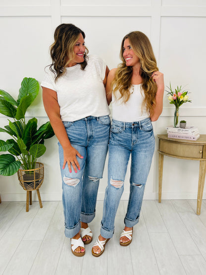 Judy Blue Relaxed and Ready Slim Straight Jeans