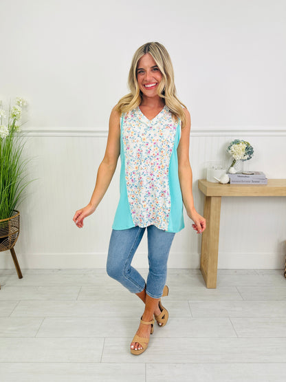Floral Fusion Tank Top in Multiple Colors