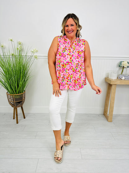 Sunshine Energy Top in Miami Print