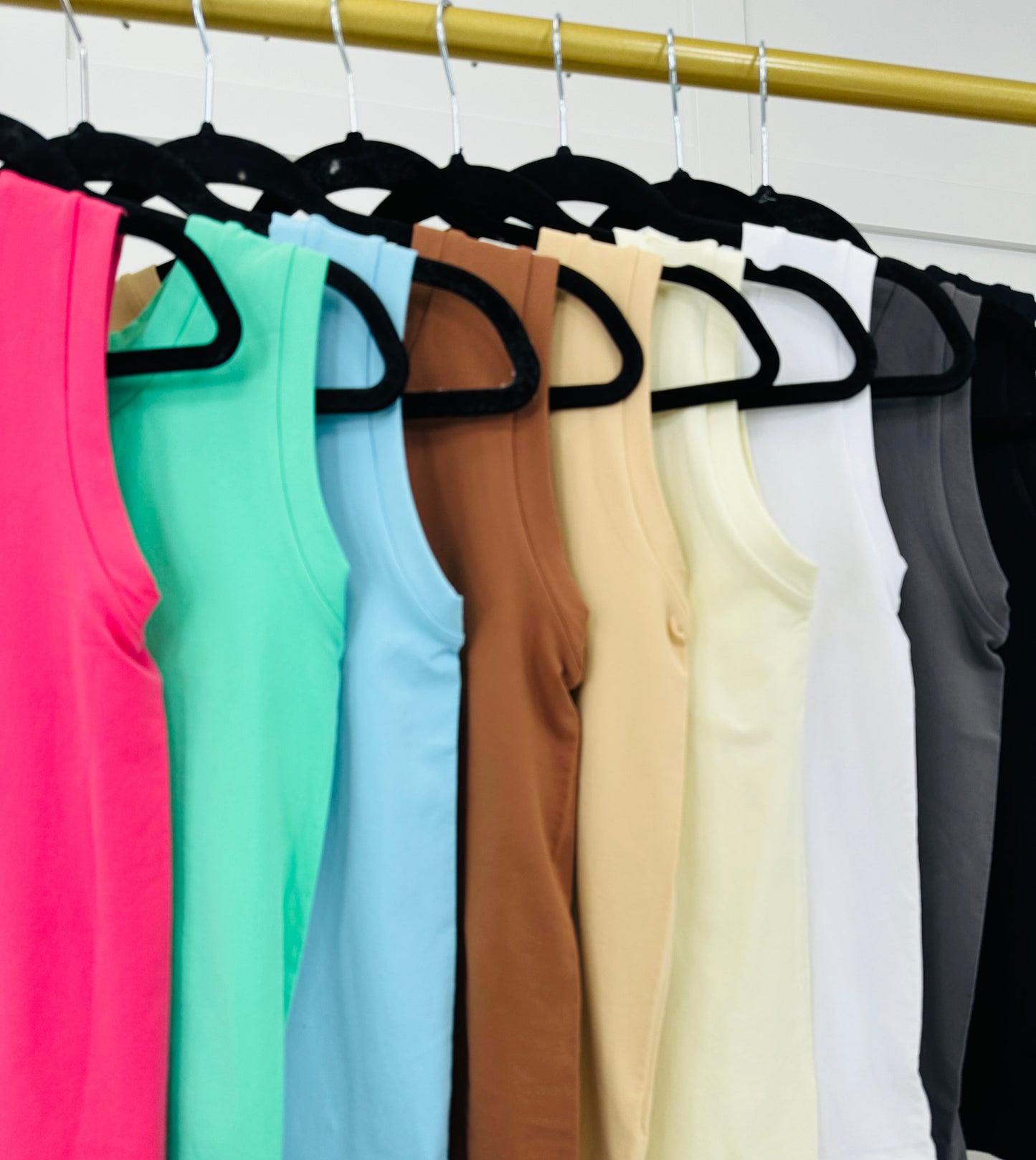 Reversible High Neckline Shapewear Tank Top In Multiple Colors