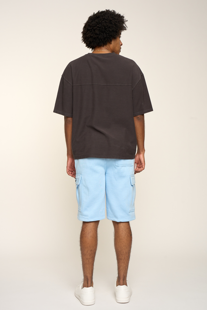 Men's Solid Fleece Heavyweight Cargo Shorts