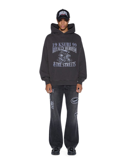 ENGINE EKCESS HOODIE FADED BLACK