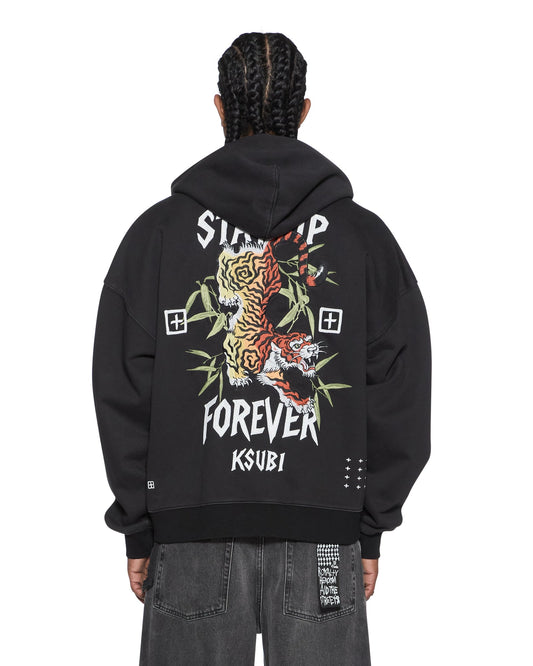 STAY UP EKCESS ZIP HOODIE FADED BLACK
