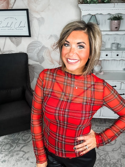 Believe In Me Mesh Top