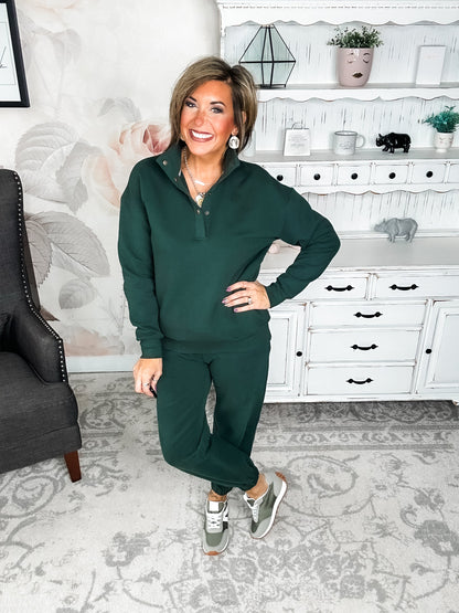 Ampersand Avenue Never Better Joggers - Forest Green