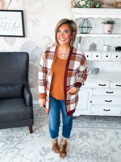 Forever Mine Sweater Tank - Chestnut