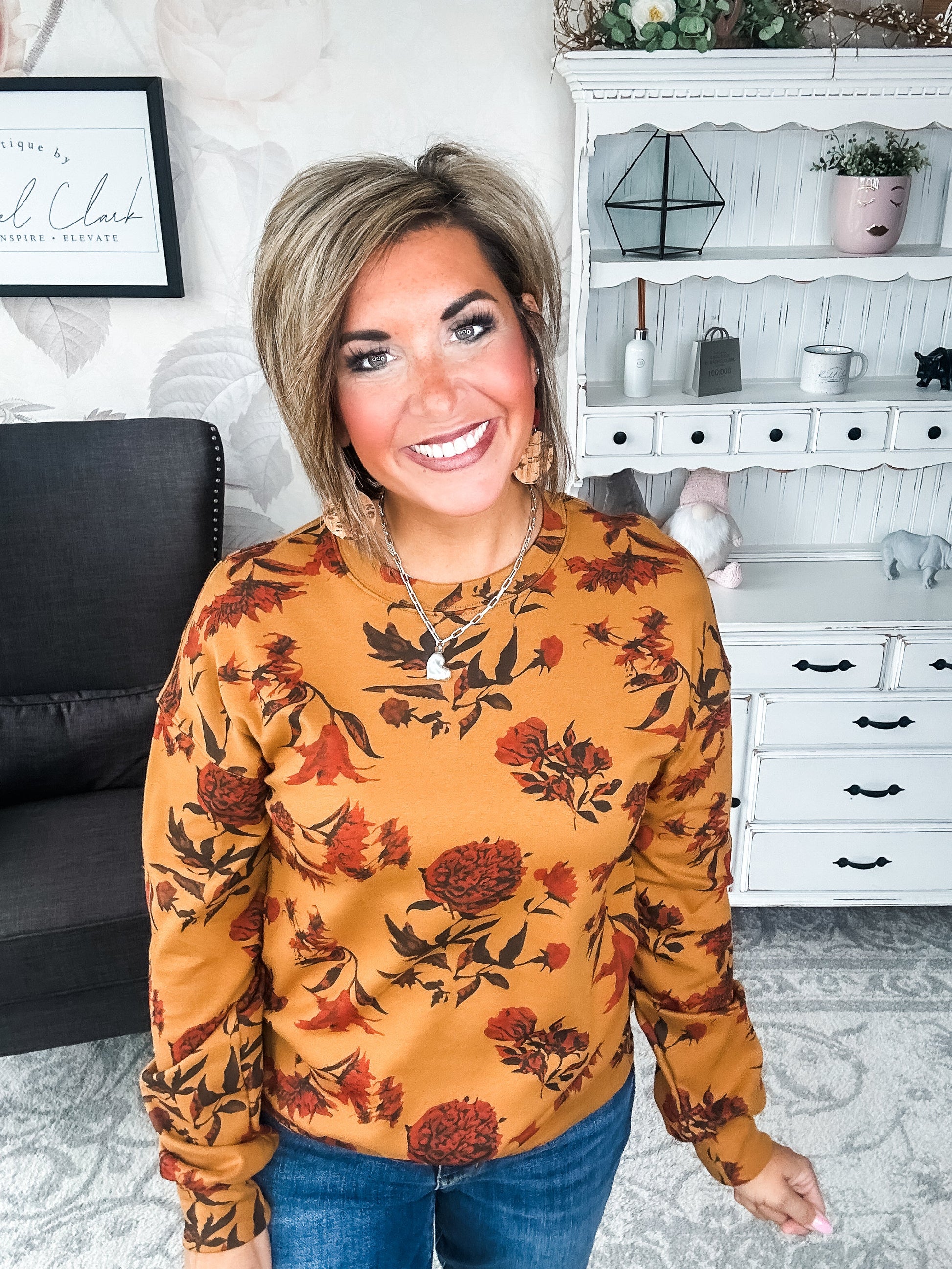 Ampersand Avenue University Pullover - Fall Bouquet