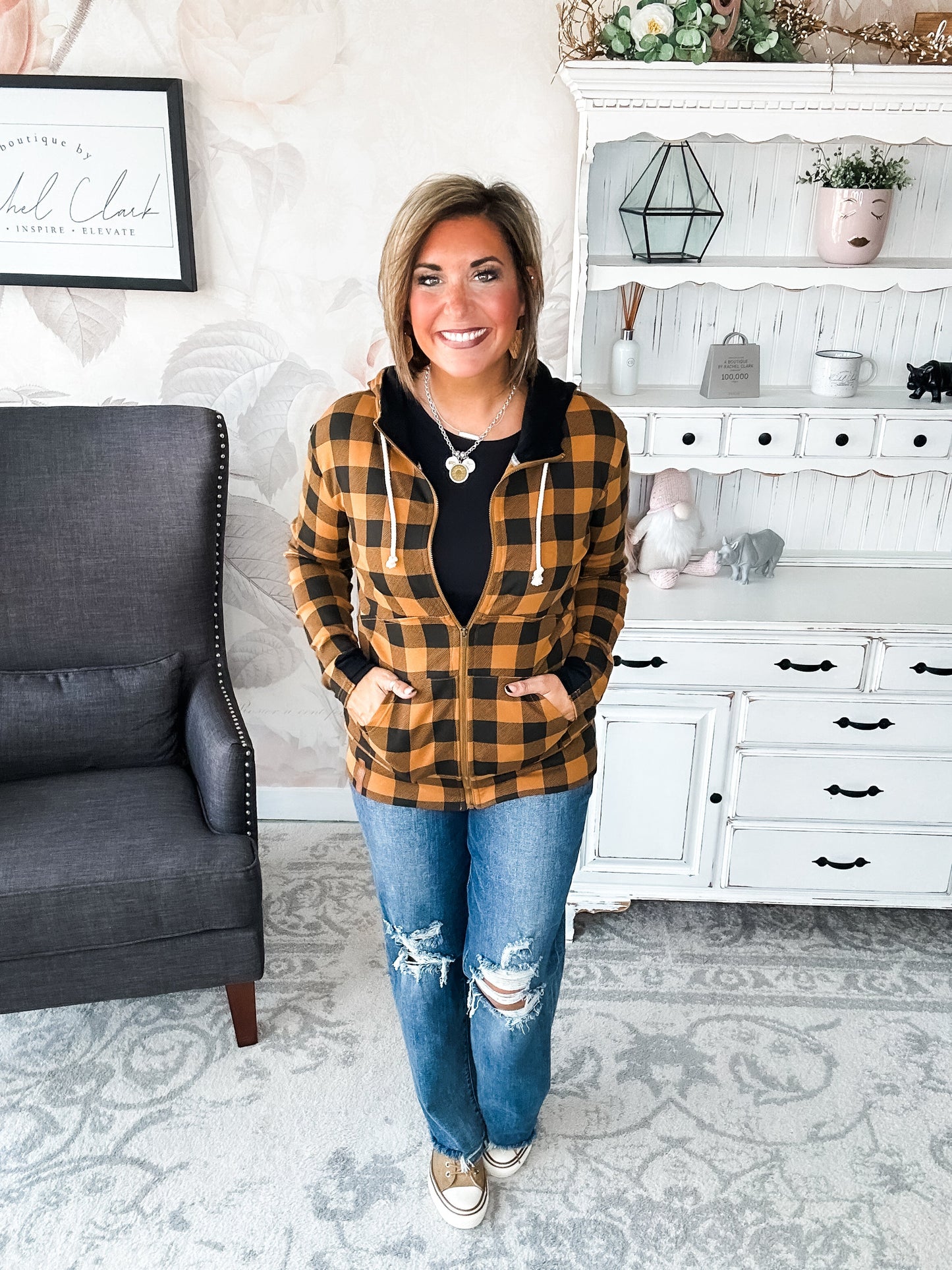 Ampersand Avenue Fullzip Sweatshirt Out of the Woods