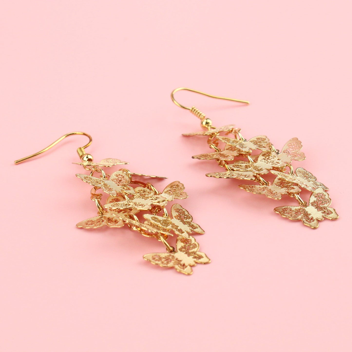 Copper Butterfly Earrings