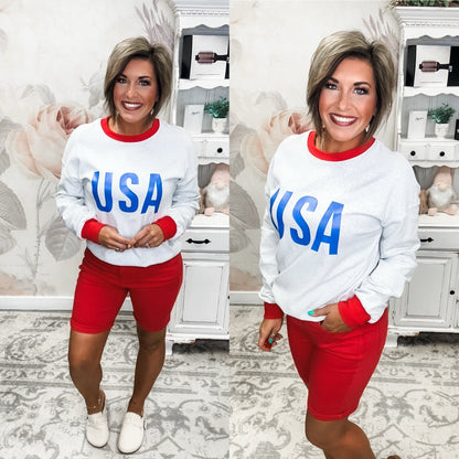 Ampersand Avenue University Pullover - Home of the Brave