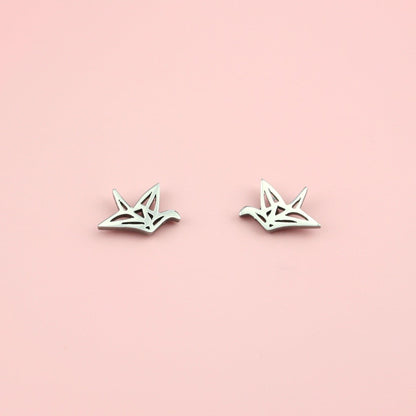 Crane Stud Earrings