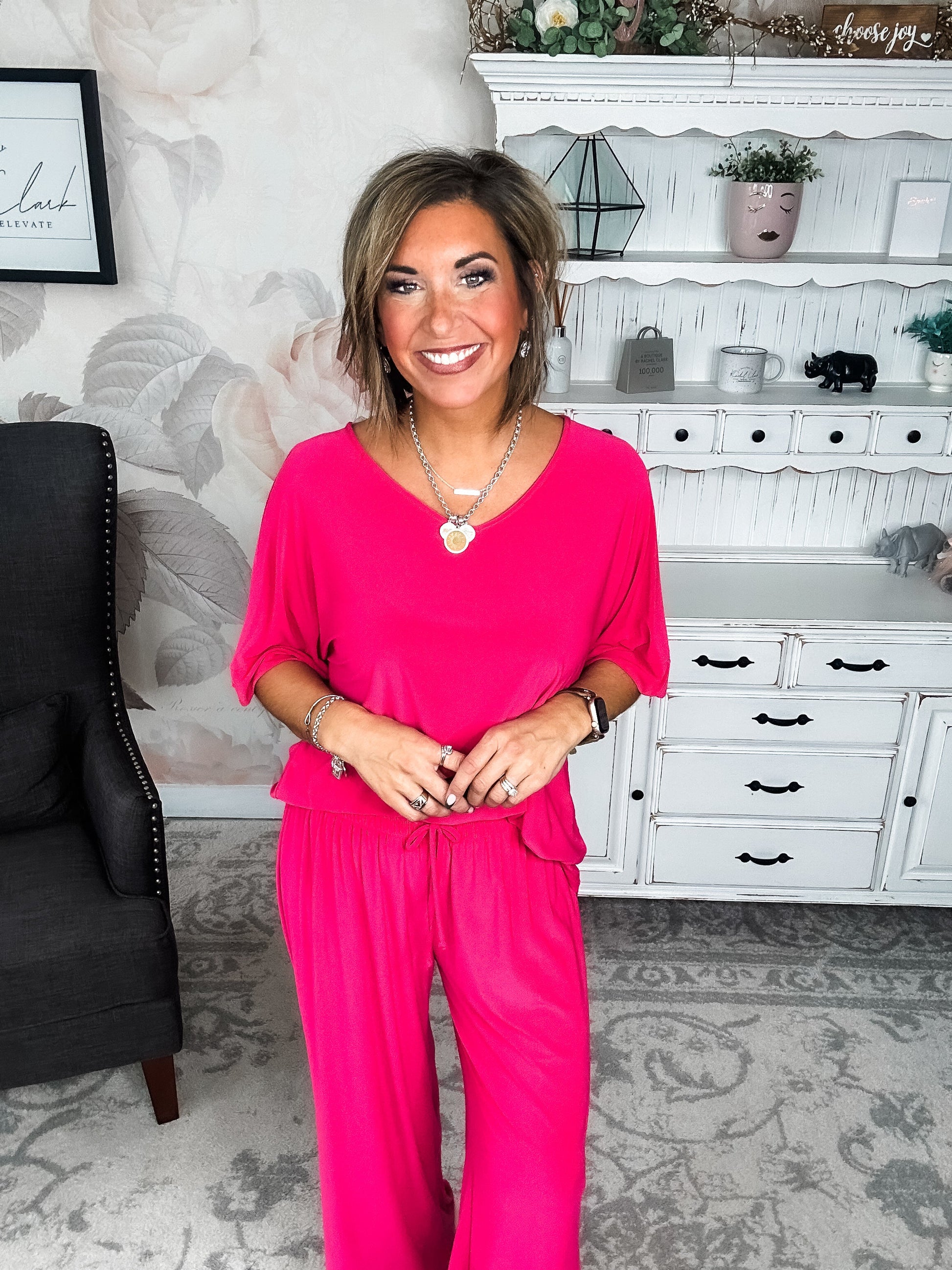 Deserve The Best Set - Fuchsia