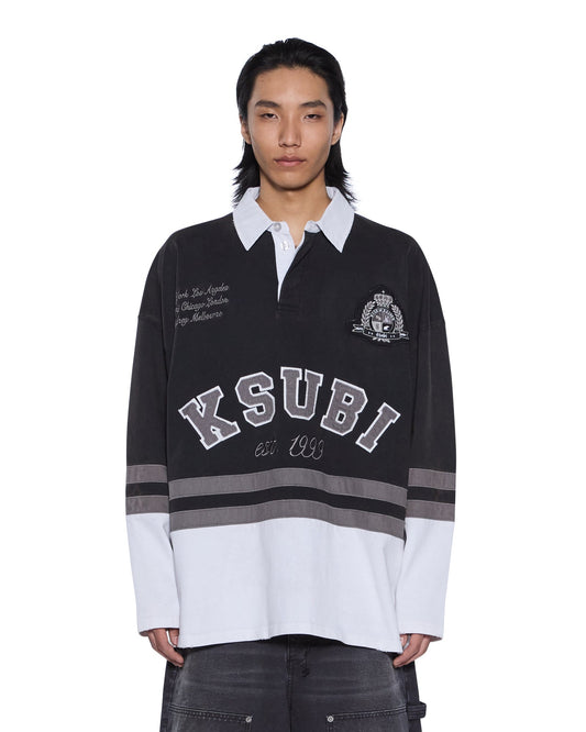 DUKE RUGBY LS JERSEY BLACK