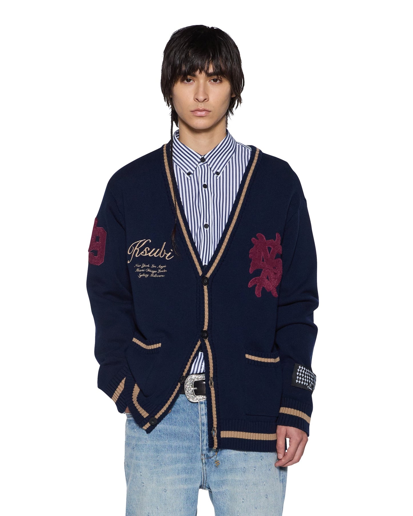 PLAYOFF CARDIGAN NAVY
