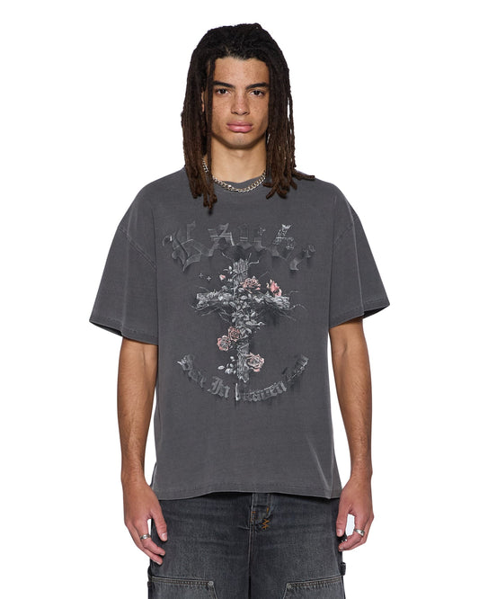 THORNED EKCESS SS TEE CHARCOAL