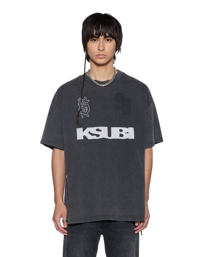 RUGGED EKCESS SS TEE BLASTED BLACK